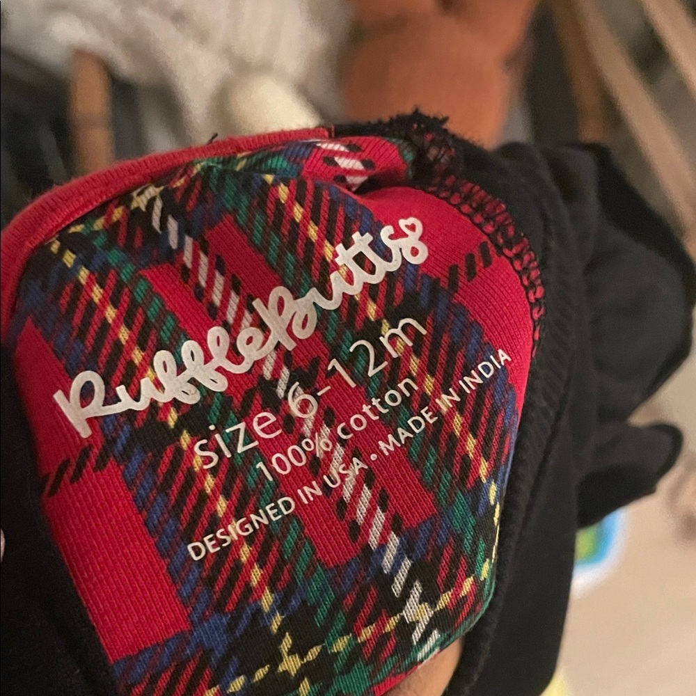 Bundle of 3 - RuffleButts Christmas Bubbles 6-12M - Picture 8 of 8